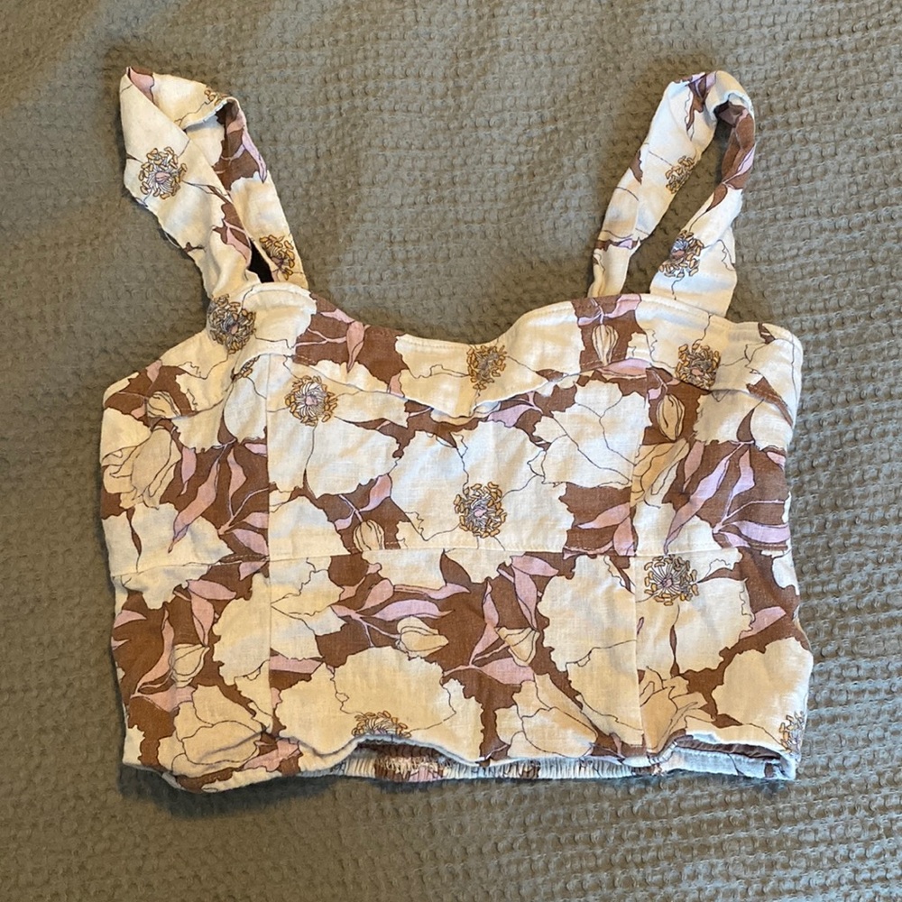 Floral crop top